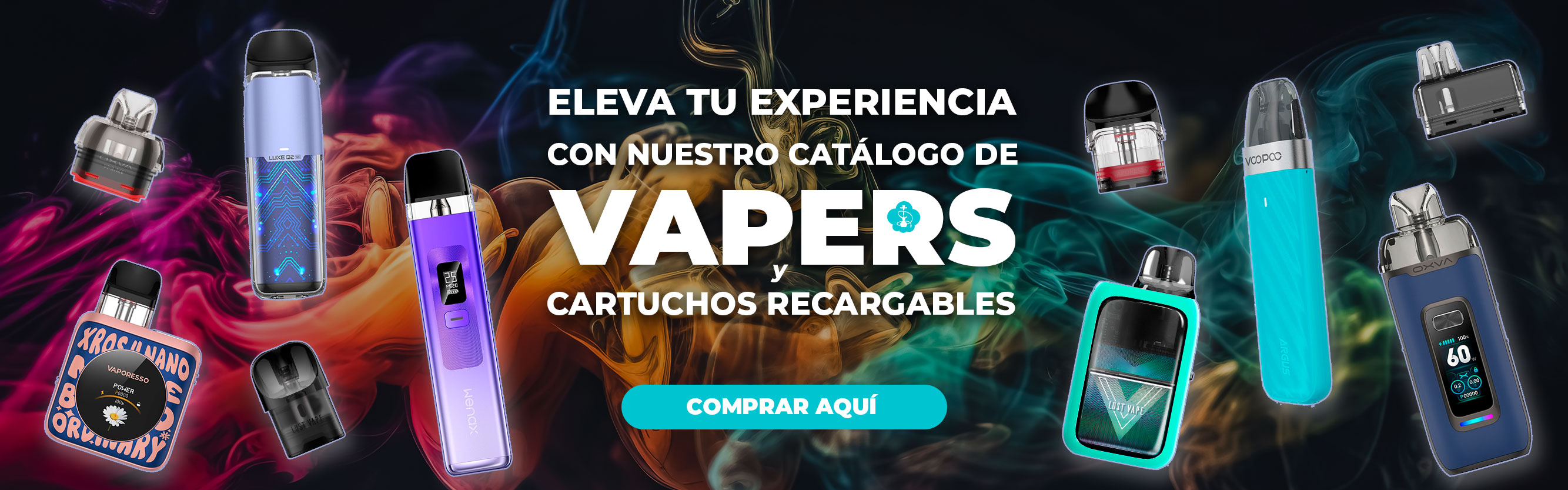Catálogo de pods y vapers