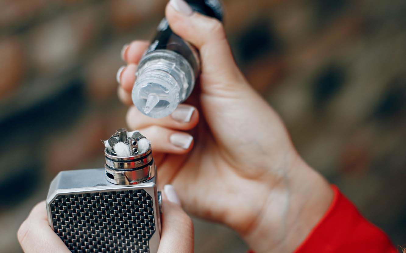 Recarga de un vaper con e-liquids