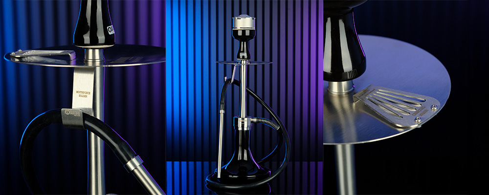 Cachimba Oduman Infinity con recubrimiento de titanio y diseño elegante