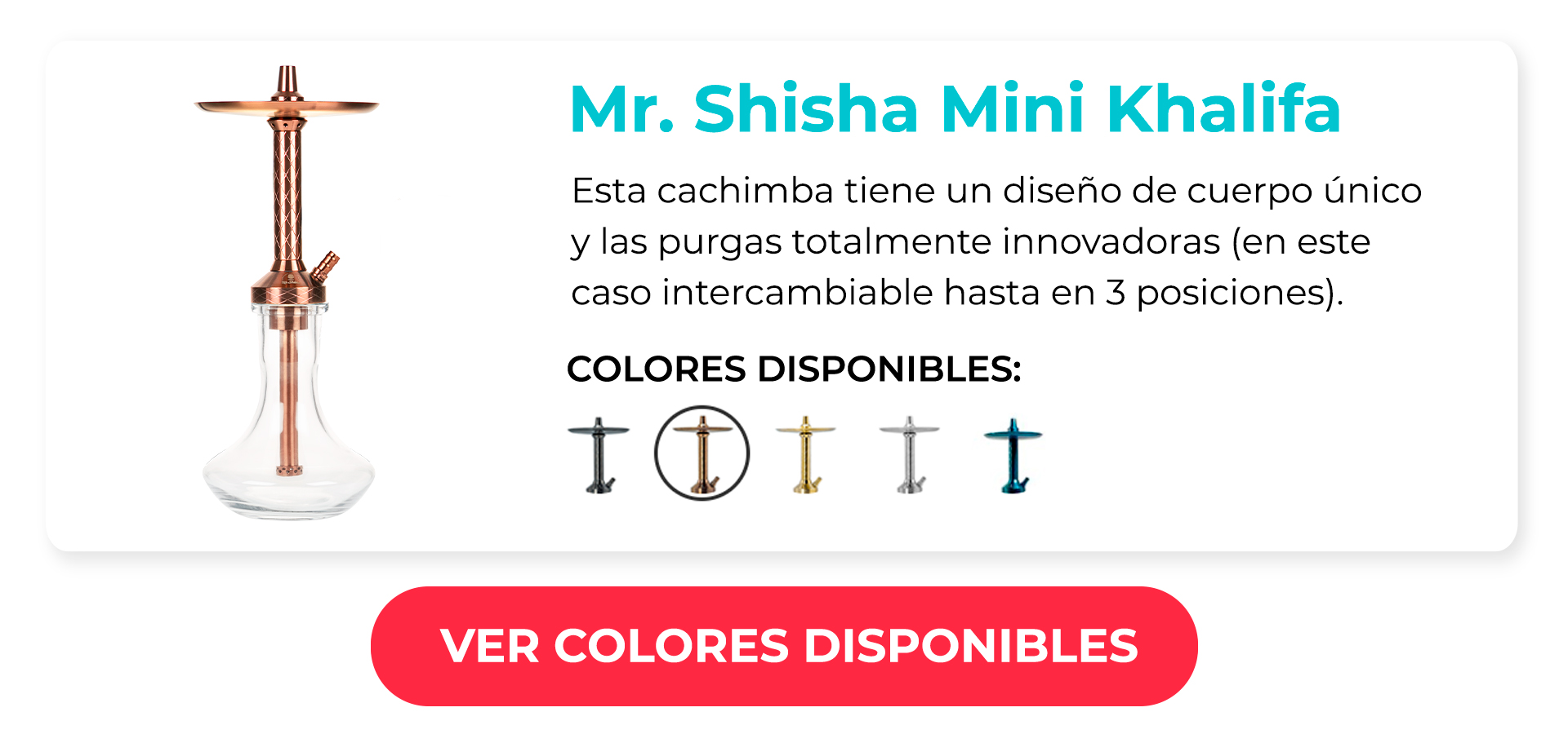 Cachimba Mr. Shisha Mini Khalifa 