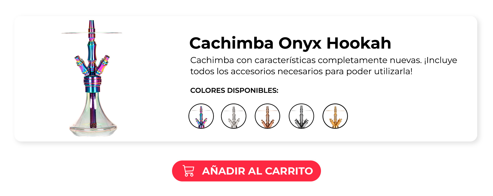 Cachimba Onyx Hookah
